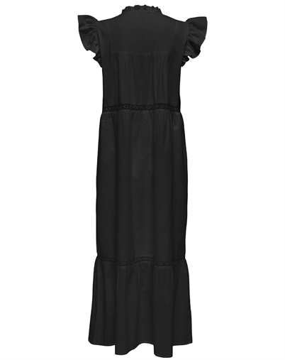 Only - Sunny Frill Kjole - Black